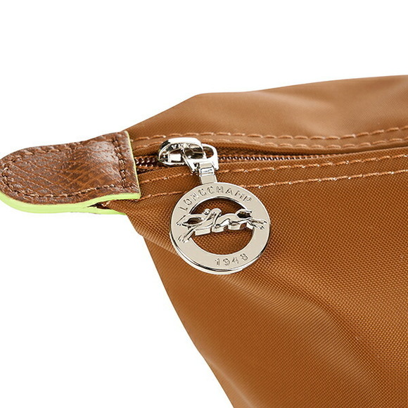 Longchamp Le Pliage Green Shoulder Bag L Tote Bag Brown - Picture 8 of 9